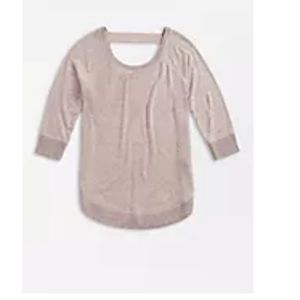 Thin xl sweater blush pink 3/4 sleeve round hem
